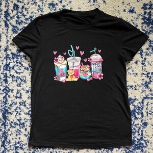 Black Graphic Women's Top